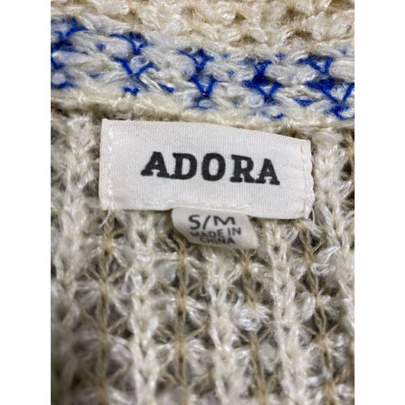 Adore Multi Color V-Neck Long Sleeve Fluffy Sweater NWOT - Picture 7 of 7